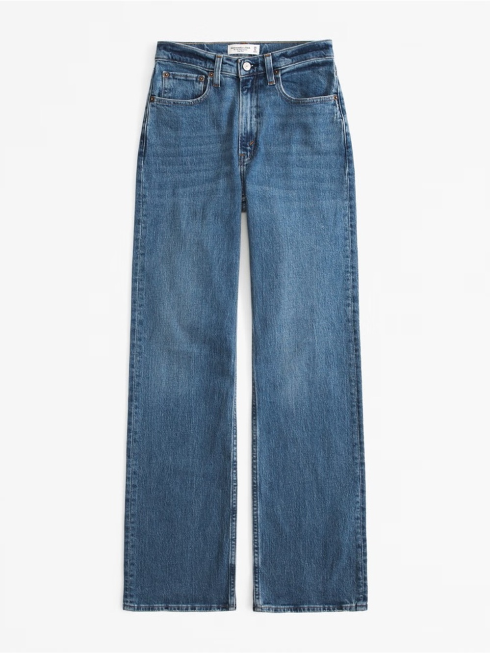 Abercrombie & Fitch Women’s Straight Leg Jeans - Medium Blue